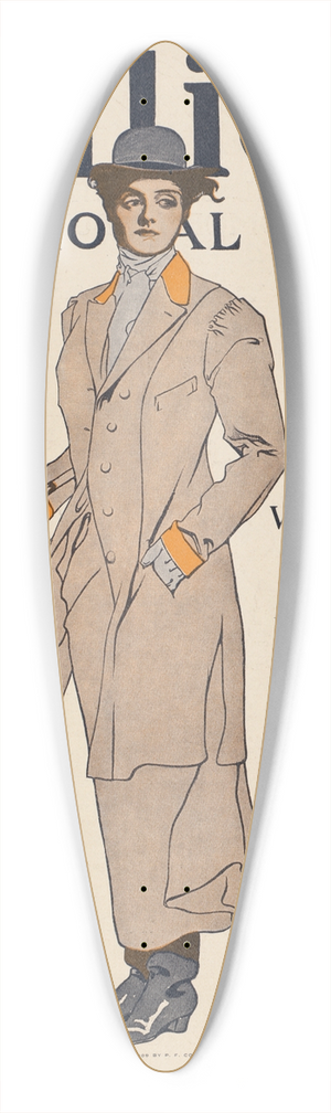 Edward Penfield - Colliers, the national weekly, containing Outdoor America 39.3 inch art pintail longboard deck Edward Penfield - Colliers, the national weekly, containing Outdoor America 39.3 inch art pintail longboard deck