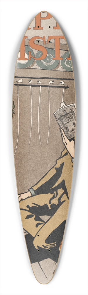 Edward Penfield - Harpers Christmas 39.3 inch art pintail longboard deck