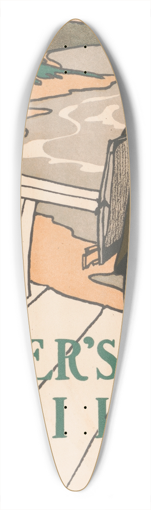 Edward Penfield - Harpers [for] April 39.3 inch art pintail longboard deck