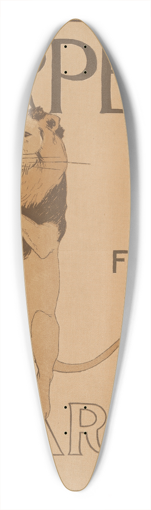 Edward Penfield - Harpers for March 39.3 inch art pintail longboard deck Edward Penfield - Harpers for March 39.3 inch art pintail longboard deck