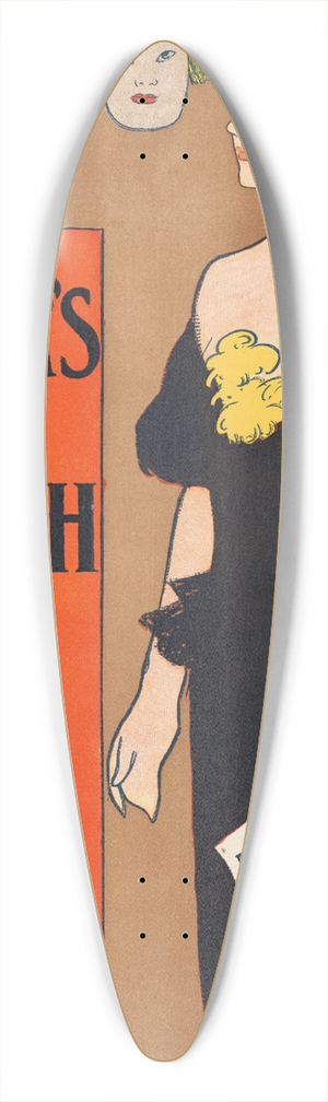 Edward Penfield - Harpers March 39.3 inch art pintail longboard deck Edward Penfield - Harpers March 39.3 inch art pintail longboard deck