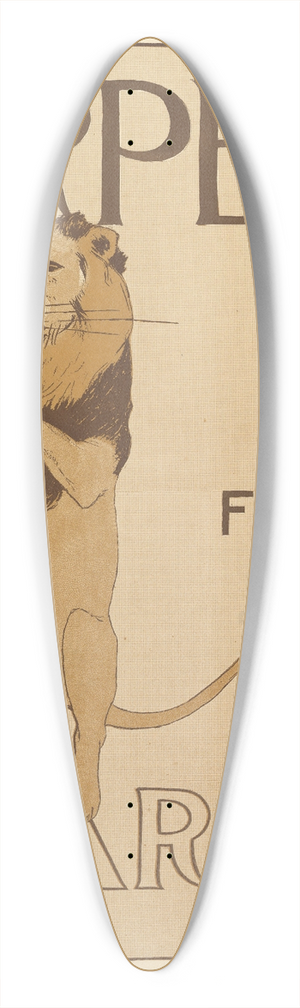 Edward Penfield - Harpers, March 39.3 inch art pintail longboard deck Edward Penfield - Harpers, March 39.3 inch art pintail longboard deck