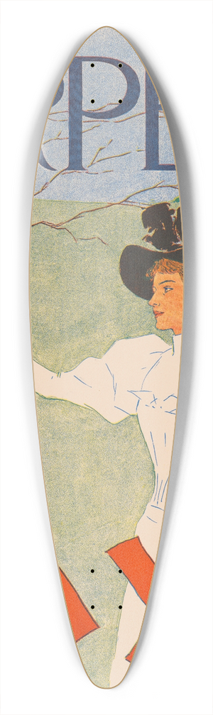 Edward Penfield - Harpers May 39.3 inch art pintail longboard deck