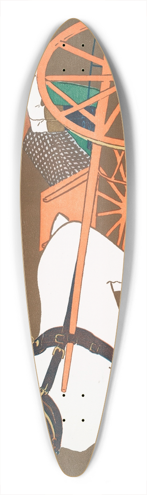 Edward Penfield - Harpers September 39.3 inch art pintail longboard deck