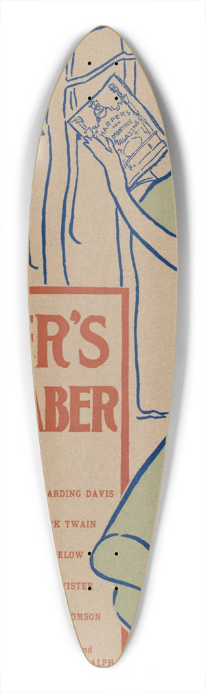 Edward Penfield - Harpers September 39.3 inch art pintail longboard deck Edward Penfield - Harpers September 39.3 inch art pintail longboard deck