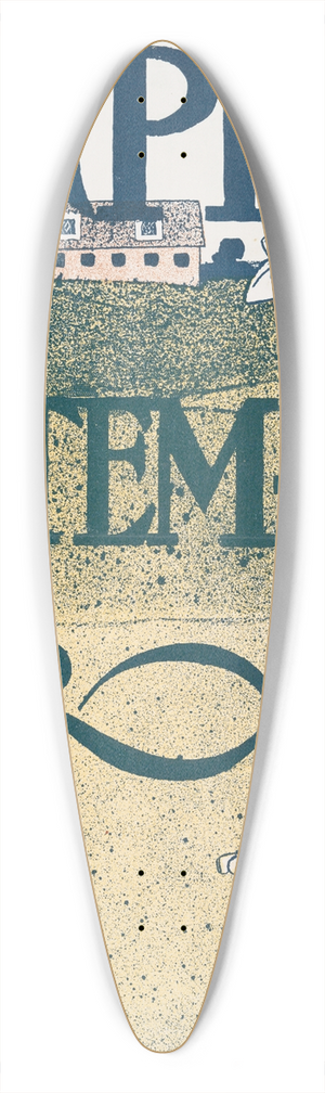 Edward Penfield - Harpers September 39.3 inch art pintail longboard deck