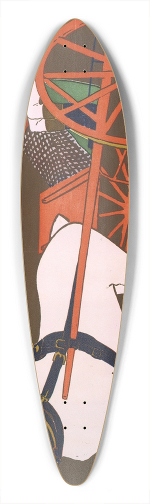 Edward Penfield - Harpers September 39.3 inch art pintail longboard deck