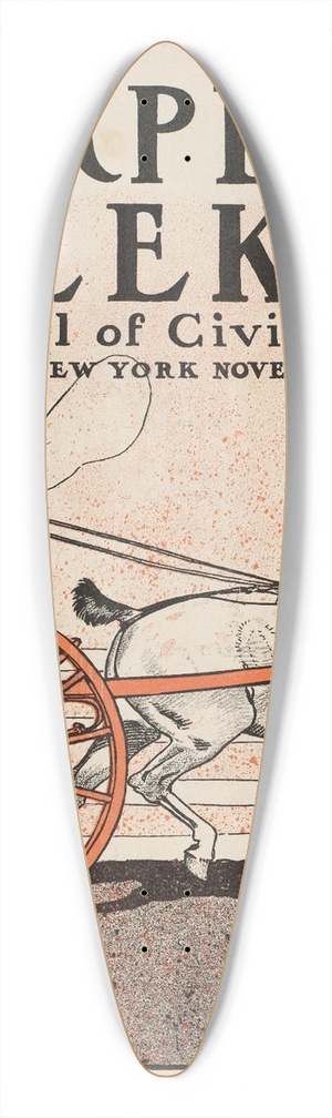 Edward Penfield - Harpers weekly, a journal of civilization 39.3 inch art pintail longboard deck