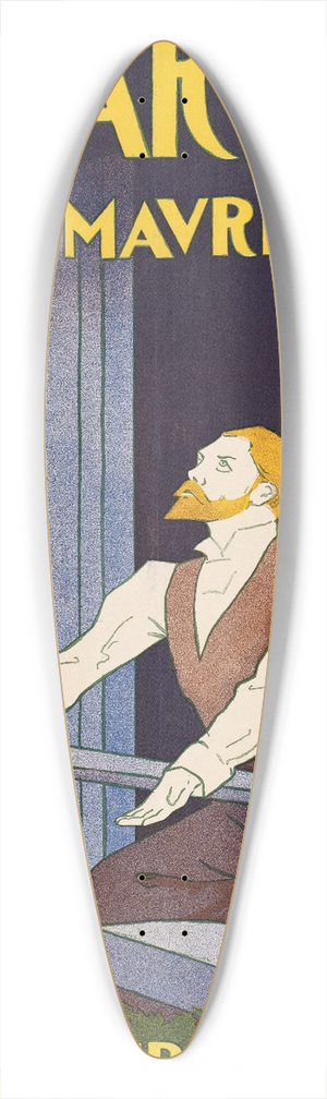 Edward Penfield - The Martian 39.3 inch art pintail longboard deck