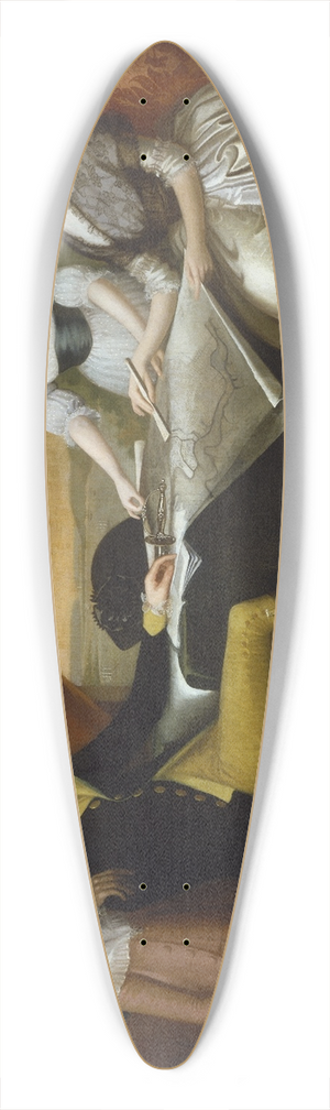 Edward Savage - The Washington Family 39.3 inch art pintail longboard deck