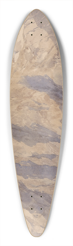 Edward Theodore Compton - Hohe Kammer Kitzsteinhorn 39.3 inch art pintail longboard deck