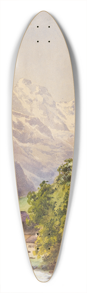 Edward Theodore Compton - Lauterbrunnen (Schweiz) 39.3 inch art pintail longboard deck