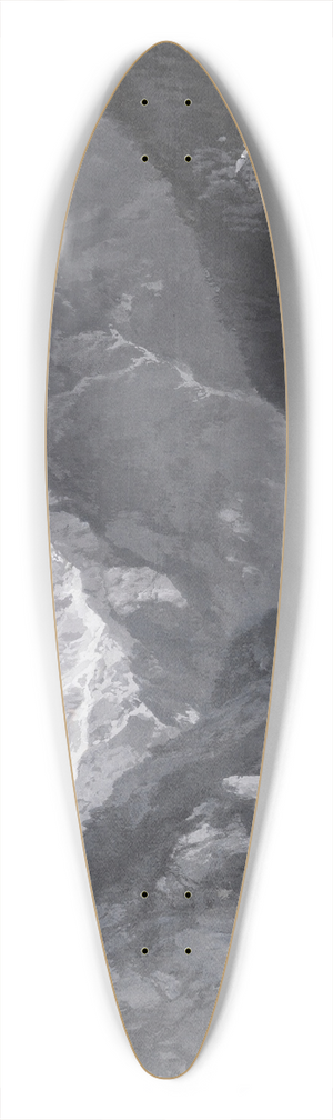 Edward Theodore Compton - Monte Civetta 39.3 inch art pintail longboard deck