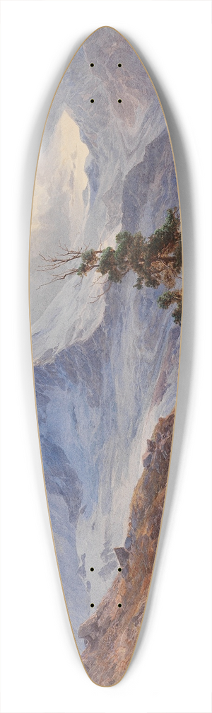 Edward Theodore Compton - View of the Matterhorn 39.3 inch art pintail longboard deck