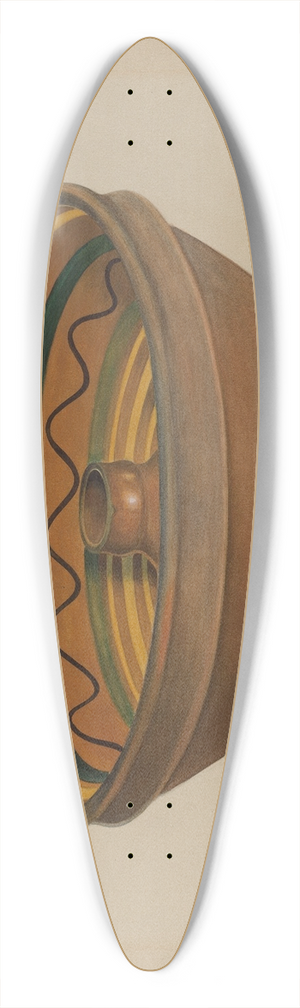 Edward White - Economite Bowl or Cake Mold 39.3 inch art pintail longboard deck