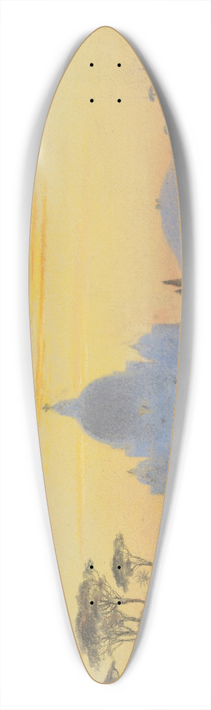 Edward William Cooke - Rome 39.3 inch art pintail longboard deck