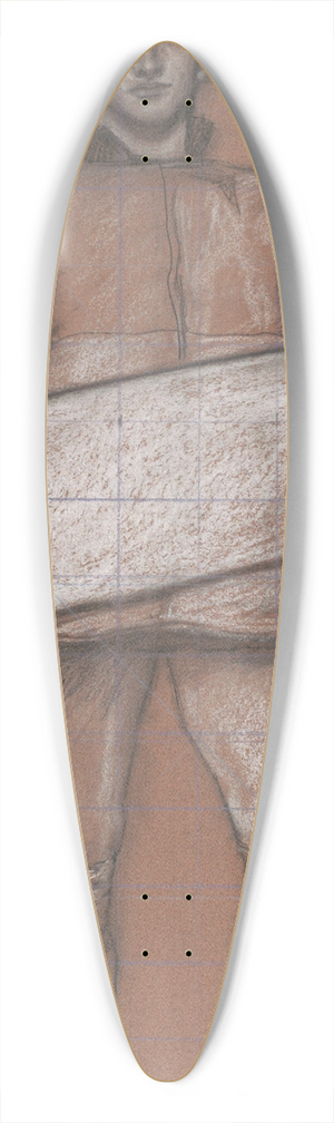 Edwin Austin Abbey - Figure study, man in medievalcostume. 39.3 inch art pintail longboard deck