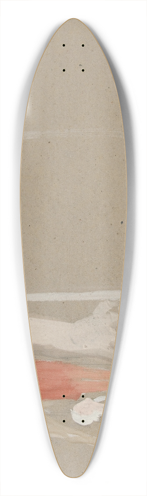 Edwin Austin Abbey - Group of figures 39.3 inch art pintail longboard deck