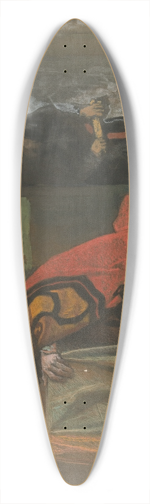 Edwin Austin Abbey - Hamlet; Now might I do it, Act III, Scene 3,Hamlet 39.3 inch art pintail longboard deck
