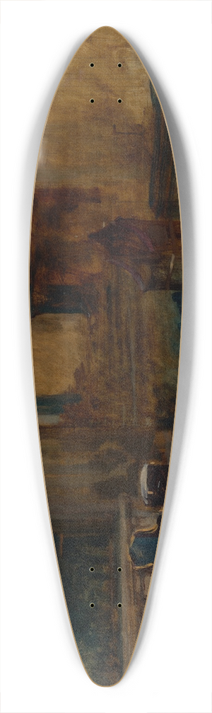 Edwin Austin Abbey - Interior Study of Westminster Abbey, for The Coronation of King Edward VII 39.3 inch art pintail longboard deck