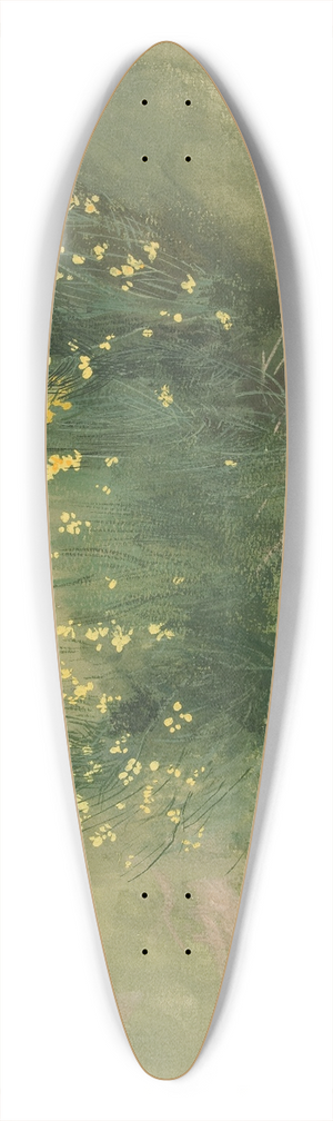 Edwin Austin Abbey - Landscape withwildflowers 39.3 inch art pintail longboard deck