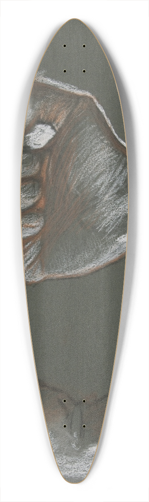 Edwin Austin Abbey - Sketch of twohands 39.3 inch art pintail longboard deck