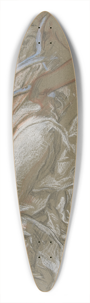 Edwin Austin Abbey - Study for figure of 7 am in The Hours ceiling at the state capitol building in Harrisburg, Pennsylvania 39.3 inch art pintail longboard deck