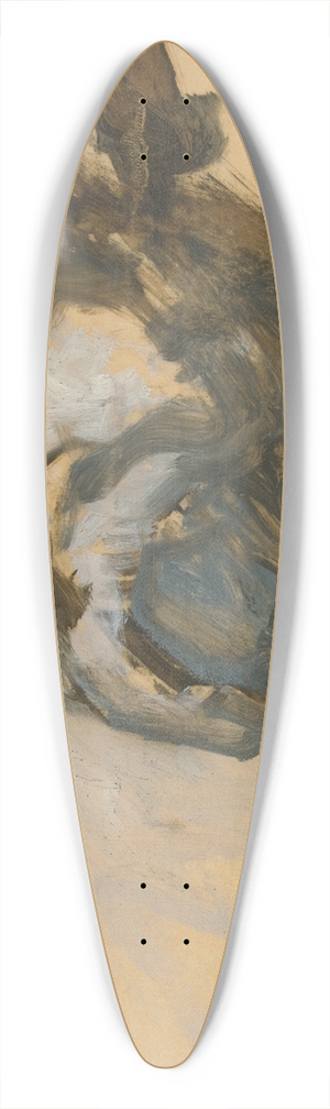 Edwin Austin Abbey - Study for General Meade 39.3 inch art pintail longboard deck