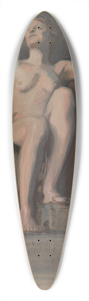 Edwin Austin Abbey - Study for the figure of The Genius of Pennsylvania in The Apotheosis of Pennsylvania, mural for the state capitol building in Harrisburg, Pennsylvania,1902-1911 39.3 inch art pintail longboard deck