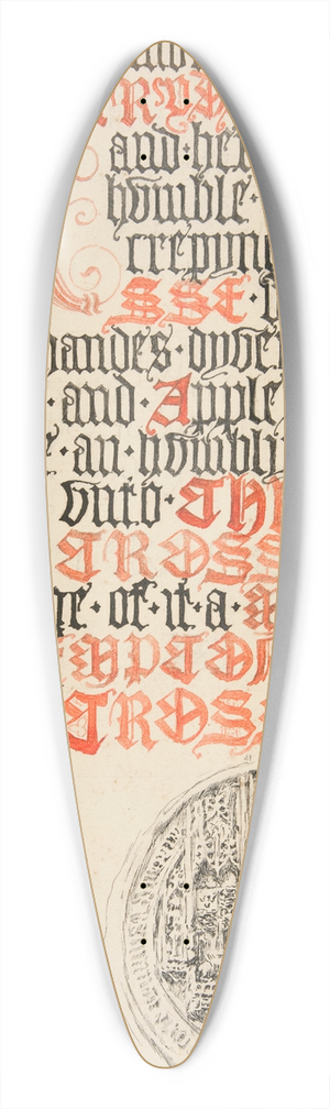 Edwin Austin Abbey - Title page design, Scribners Magazine 39.3 inch art pintail longboard deck