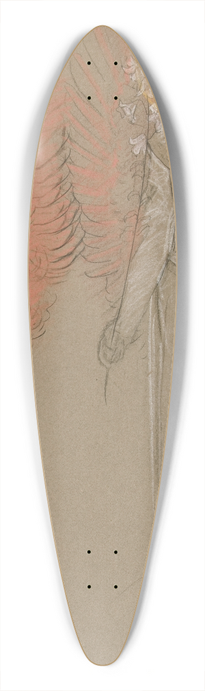 Edwin Austin Abbey - TwoAngels 39.3 inch art pintail longboard deck