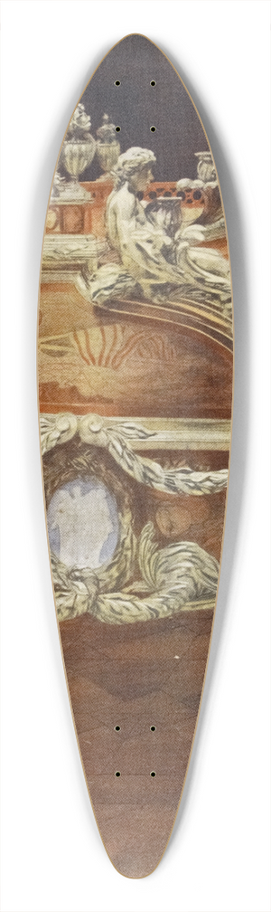 Edwin Foley - Bureau du roi Louis XV. French tansitional Louis XV-XVI style 39.3 inch art pintail longboard deck
