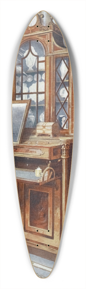 Edwin Foley - Satinwood and mahogany inlaid dressing cabinet 39.3 inch art pintail longboard deck