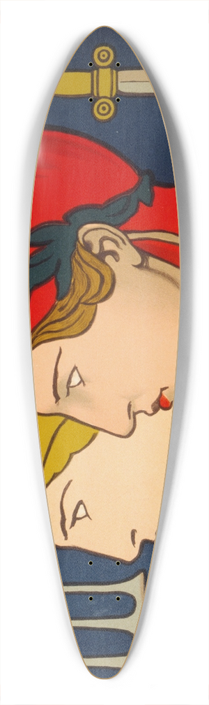 Edwin Howland Blashfield - Emblem of France and Great Britain 39.3 inch art pintail longboard deck