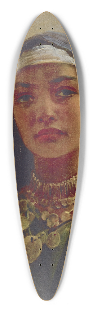 Edwin Long - Egyptian Beauty 39.3 inch art pintail longboard deck