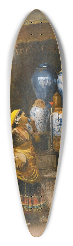 Edwin Lord Weeks - A Perfumers Shop, Bombay 39.3 inch art pintail longboard deck