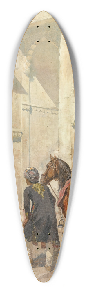 Edwin Lord Weeks - Before the Hunt 39.3 inch art pintail longboard deck