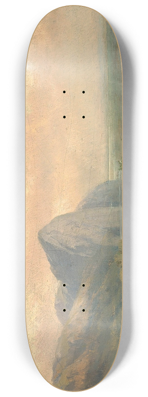 Carl Franz Emanuel Haunold - Der Mondsee mit der Drachenwand in Obersterreich 8.25 inch art skate deck