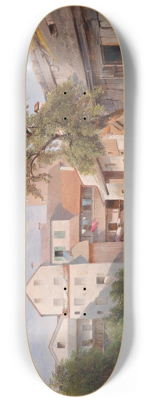 Carl Franz Emanuel Haunold - Hof des Seifensiederhauses in Tittmoning 8.25 inch art skate deck