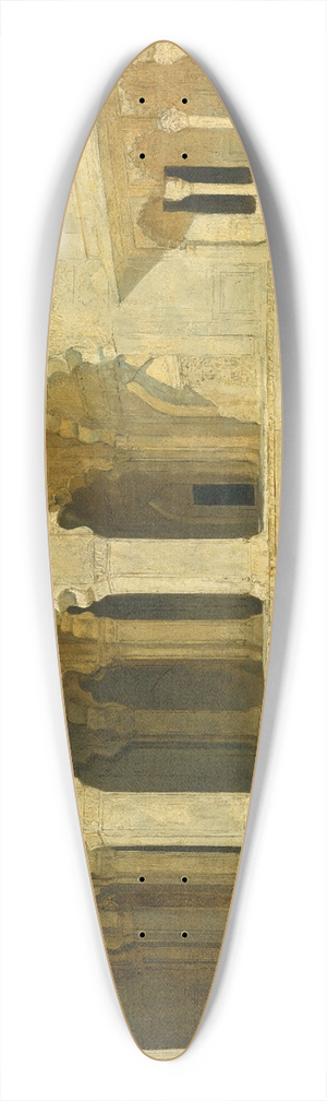 Edwin Lord Weeks - The Pearl Mosque, Agra 39.3 inch art pintail longboard deck
