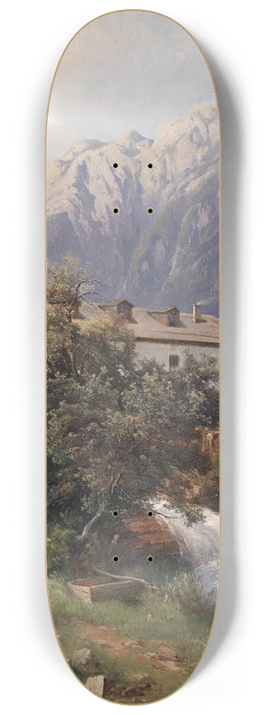 Carl Franz Emanuel Haunold - Motiv aus Werfen 8.25 inch art skate deck