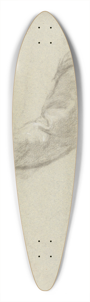 Edwin White - Sleeve, sketch for Signing of the Compact in the Cabin of theMayflower 39.3 inch art pintail longboard deck