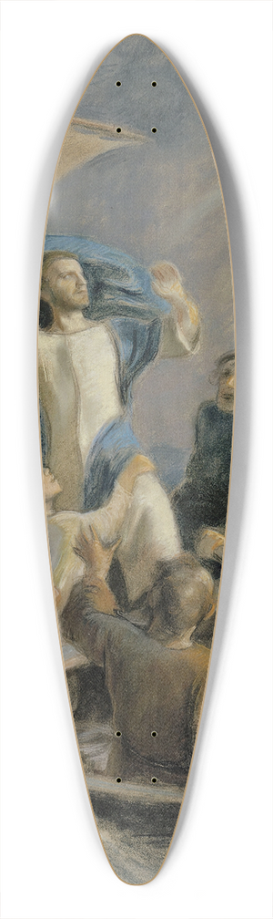 Eero Jrnefelt - Christ Sets A Storm 39.3 inch art pintail longboard deck