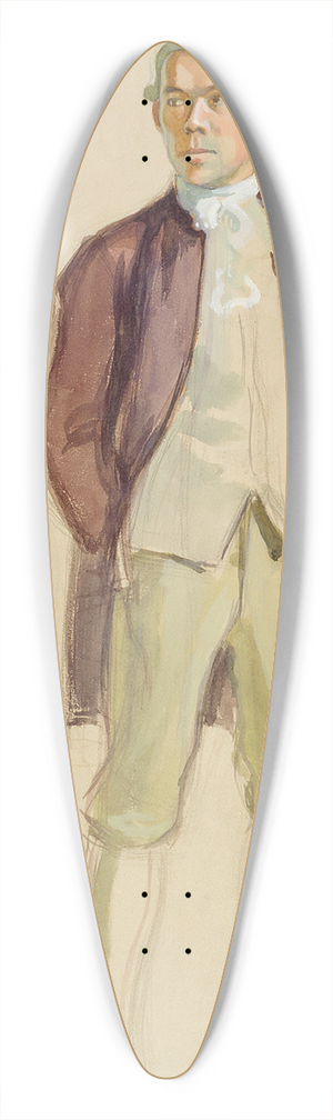Eero Jrnefelt - Man Standing, in Rococo Attire (F.E. Sillanp) 39.3 inch art pintail longboard deck