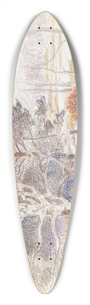 Eero Jrnefelt - Untitled 39.3 inch art pintail longboard deck