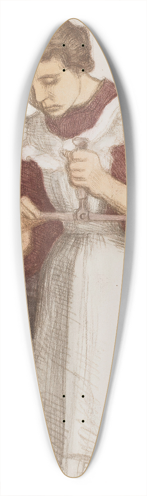 Eero Jrnefelt - Weighing the Pike 39.3 inch art pintail longboard deck