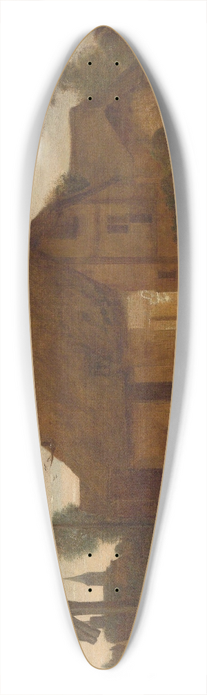 Egbert van der Poel - In a Farmyard 39.3 inch art pintail longboard deck