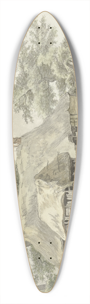 Egbert van Drielst - Boerderij te Eext, Drenthe 39.3 inch art pintail longboard deck