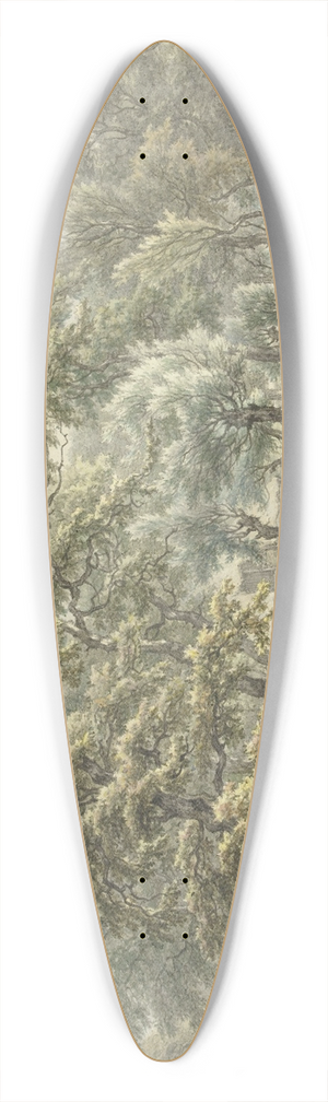 Egbert van Drielst - Landscape in Eext (Drenthe Province) 39.3 inch art pintail longboard deck