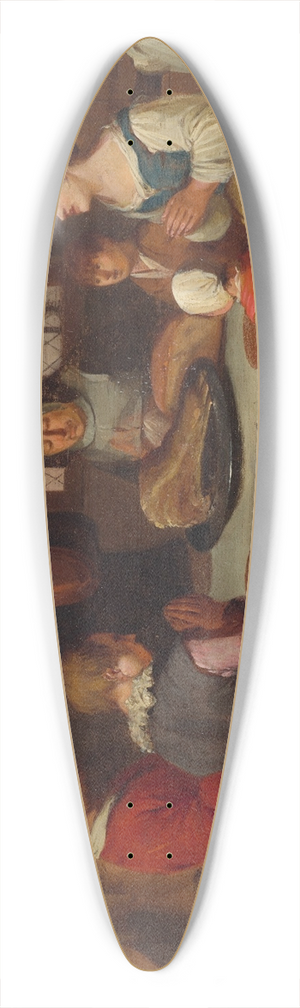Egbert Van Heemskerck - Prayer before the meal 39.3 inch art pintail longboard deck